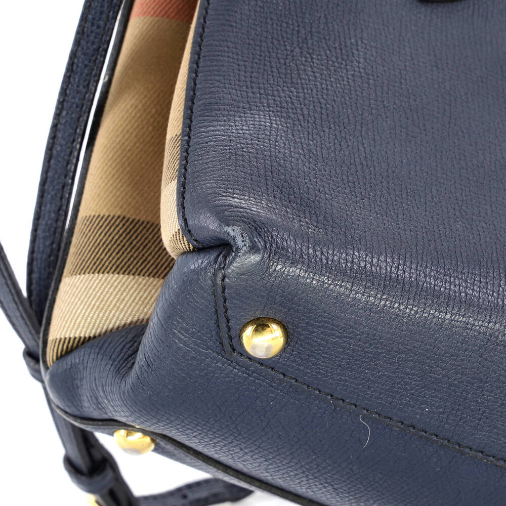 Burberry Banner Tote Leather And House #237696B70B - Picture 6 of 8